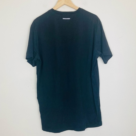 DSQUARED2 Caten Twins Canadian flag black short sleeve tee shirt. XL - Picture 3 of 6